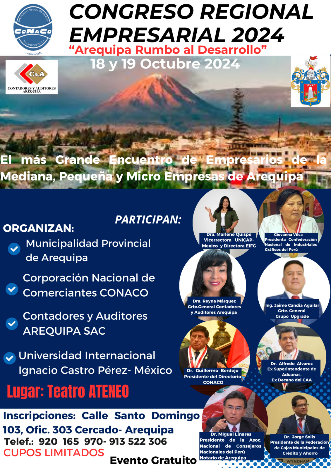 CONGRESO REGIONAL EMPRESARIAL 2024 «Arequipa  Rumbo  al  Desarrollo»